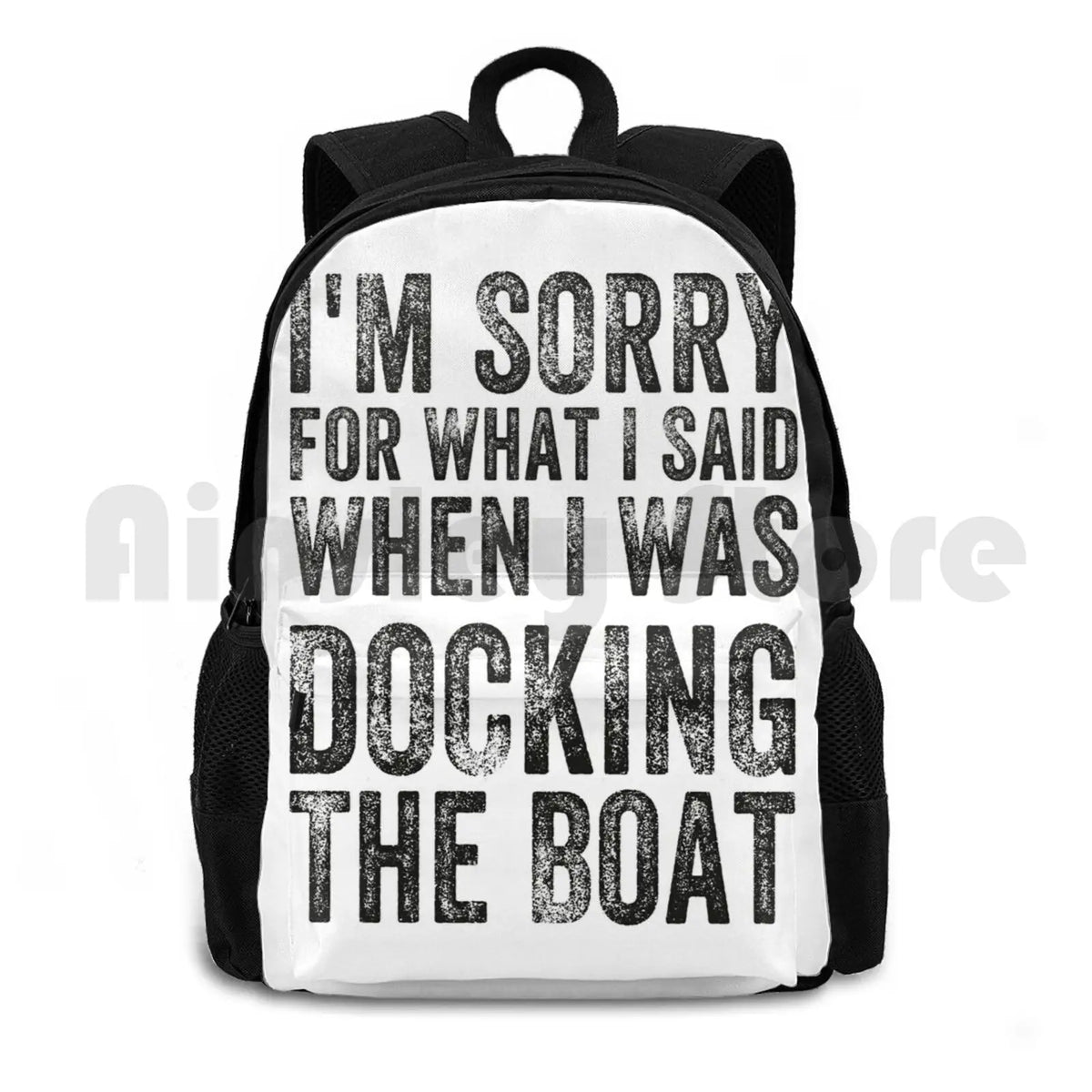 Funny Docking Boat Apology Gift Men Women Outdoor Hiking Backpack