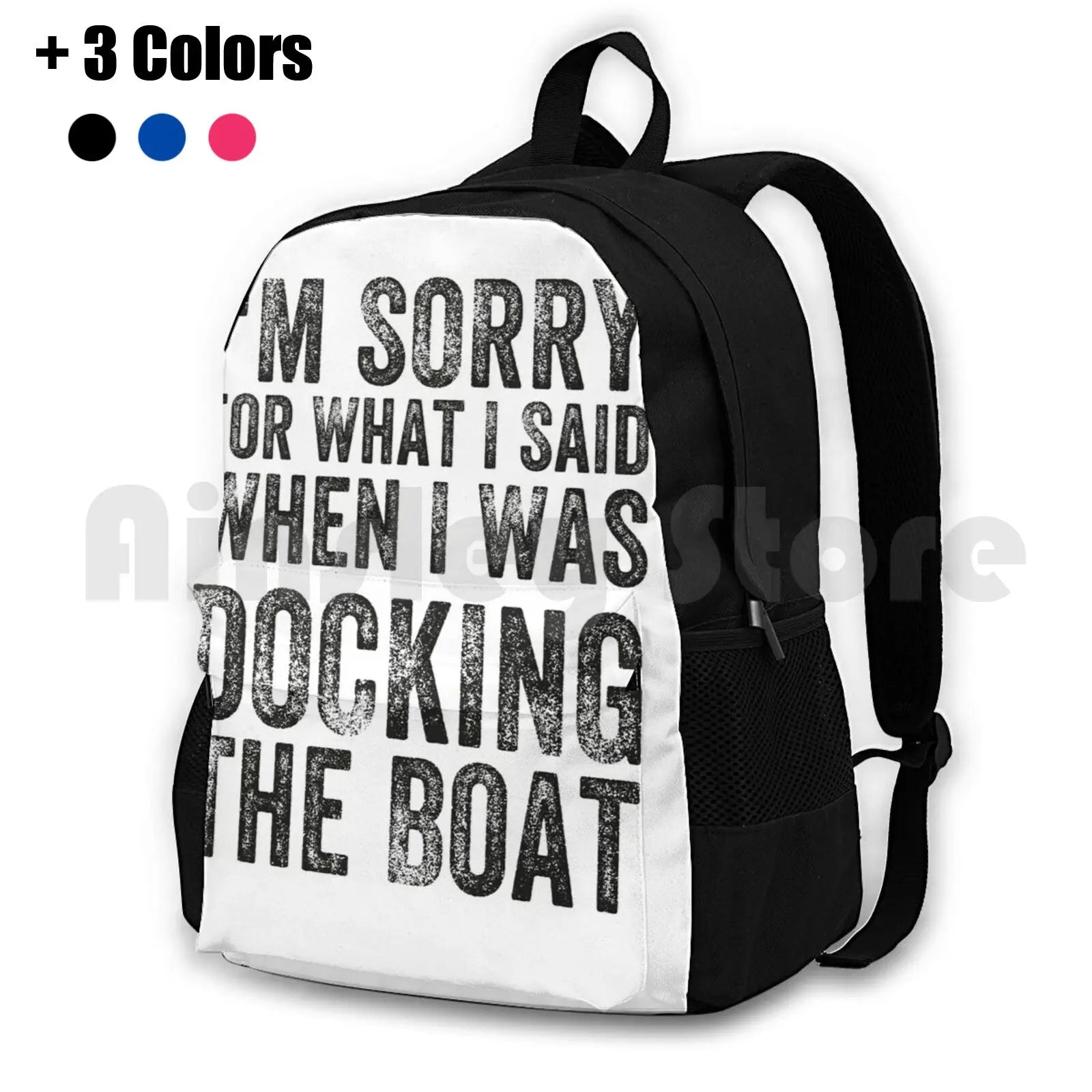 Funny Docking Boat Apology Gift Men Women Outdoor Hiking Backpack