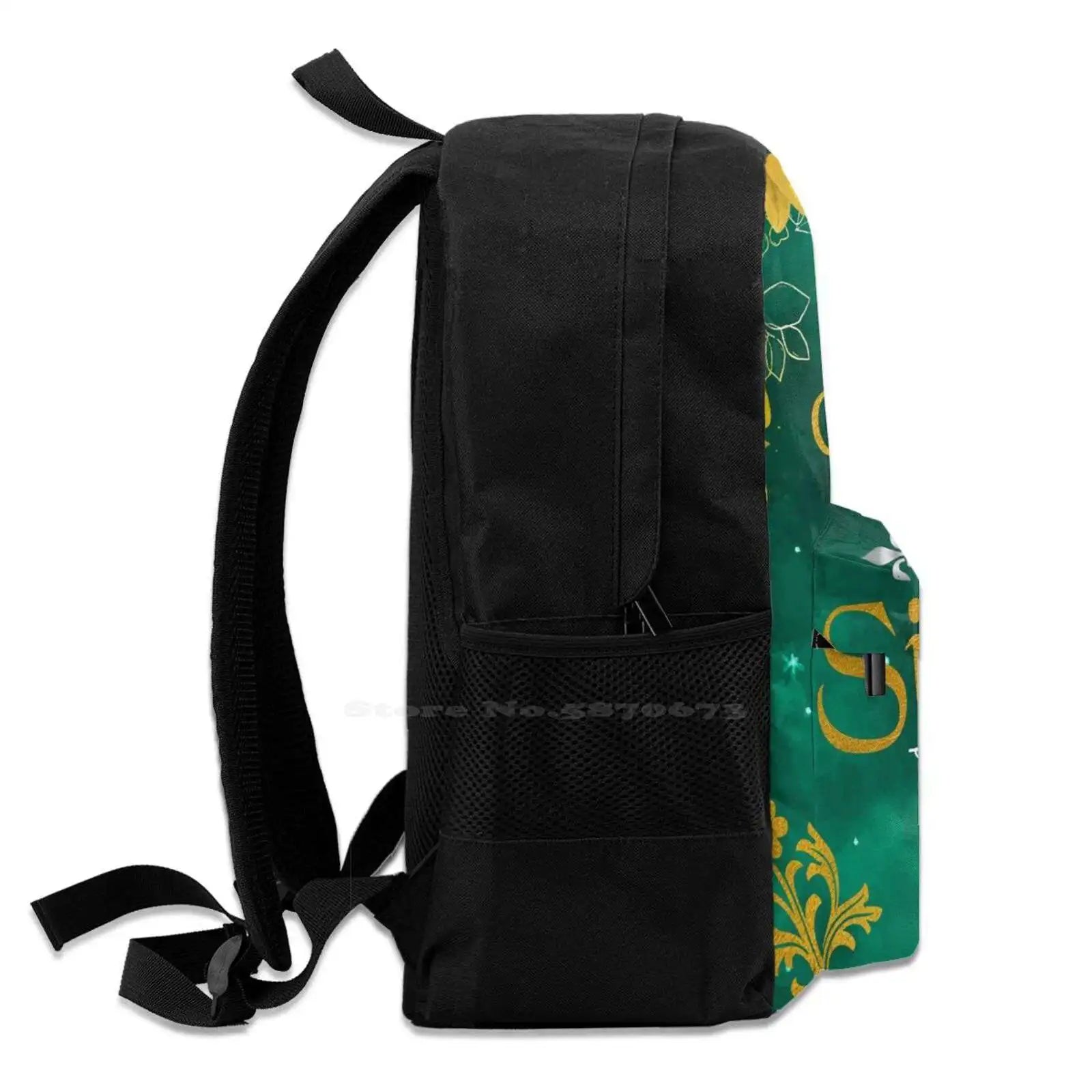 Large Capacity Backpack Laptop Travel Bags Speechless Music Lyric Art