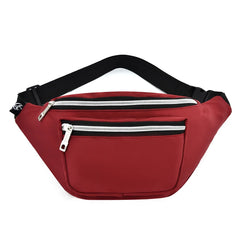 IMCUTE Canvas Waist Bag Unisex Functional Mobile Phone Banana Bag
