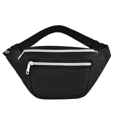 IMCUTE Canvas Waist Bag Unisex Functional Mobile Phone Banana Bag
