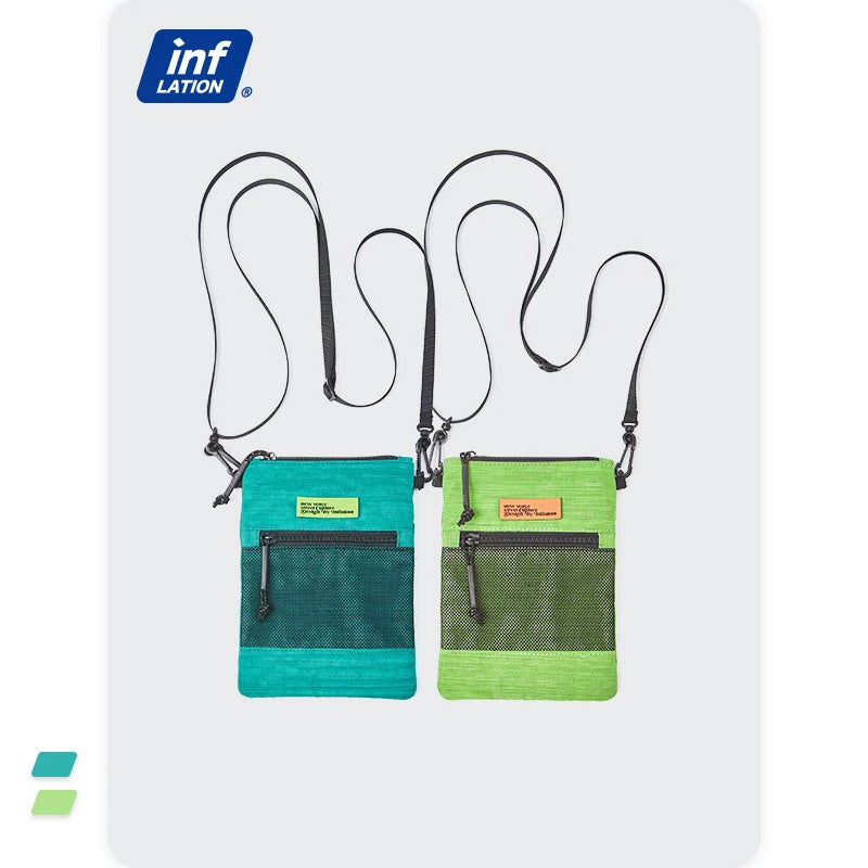 Mobile Phone Waist Bag Men Harajuku Zipper Crossbody Bag