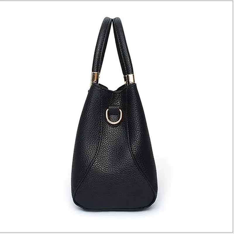 Floral Tote Bag Women's PU Leather Handbag