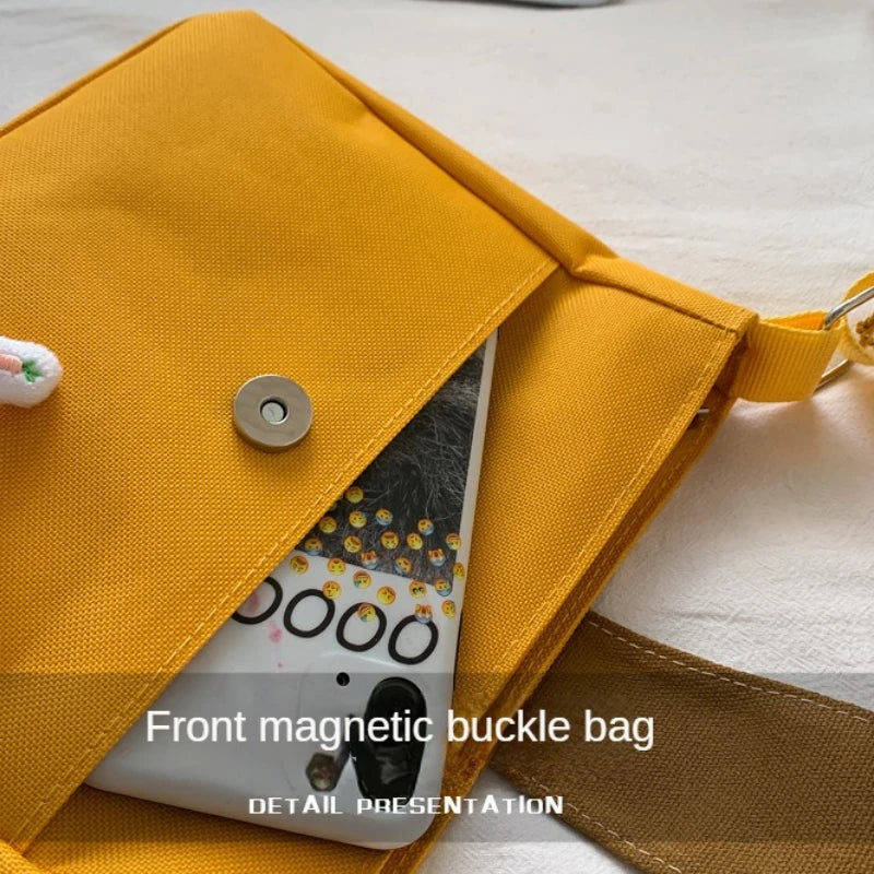 Canvas Style All-match Messenger Bag Student Shoulder Bag