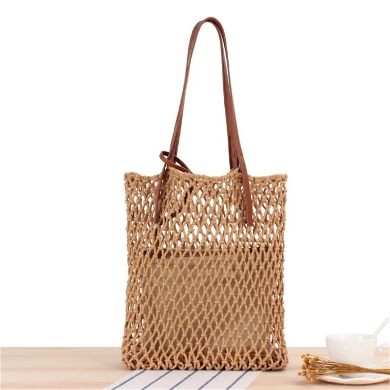 INS Solid Vacation Travel Tote Bag Beach Bag for Women IL00599