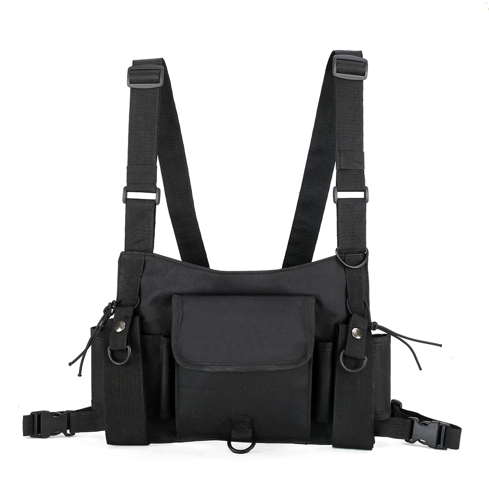 INS Unisex Hip-Hop Tactical Vest Chest Bag Multifunctional Waist Bag