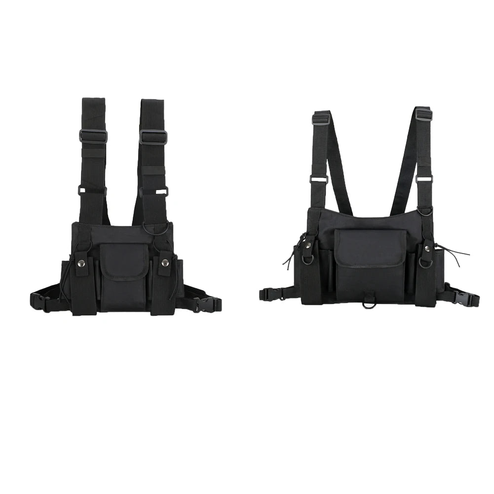 INS Unisex Hip-Hop Tactical Vest Chest Bag Multifunctional Waist Bag