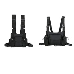 INS Unisex Hip-Hop Tactical Vest Chest Bag Multifunctional Waist Bag