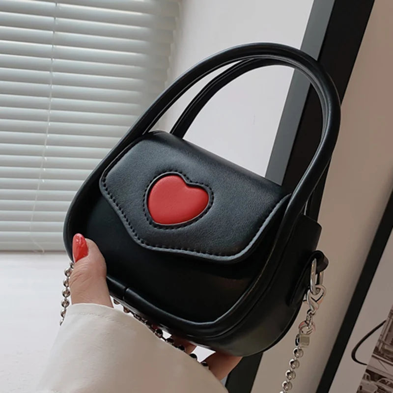 INS Women Mini Handbags PU Leather Crossbody Bags Chain Shoulder Bags