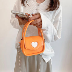 INS Women Mini Handbags PU Leather Crossbody Bags Chain Shoulder Bags