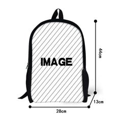 Kids Shark Pattern Backpack School Book Bag