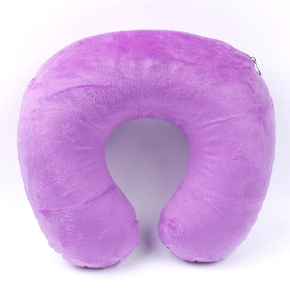 Comfortable U-Shaped Neck Pillow for Travel & Car, Pain Relief Support