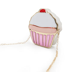 Cartoon Cupcake Mini Bag PU Leather Crossbody Girl Shoulder Messenger
