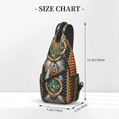 Indian Sling Backpack Crossbody Chest Daypack
