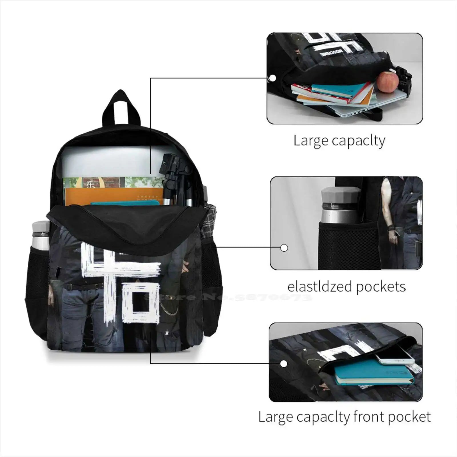 Indochine Tiang Backpack for School Laptop Travel