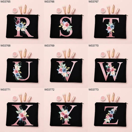 Personalized Girl Makeup Bag Bridesmaid Case Beauty Organizer Wedding