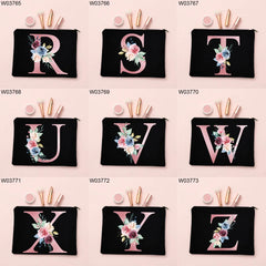 Personalized Girl Makeup Bag Bridesmaid Case Beauty Organizer Wedding