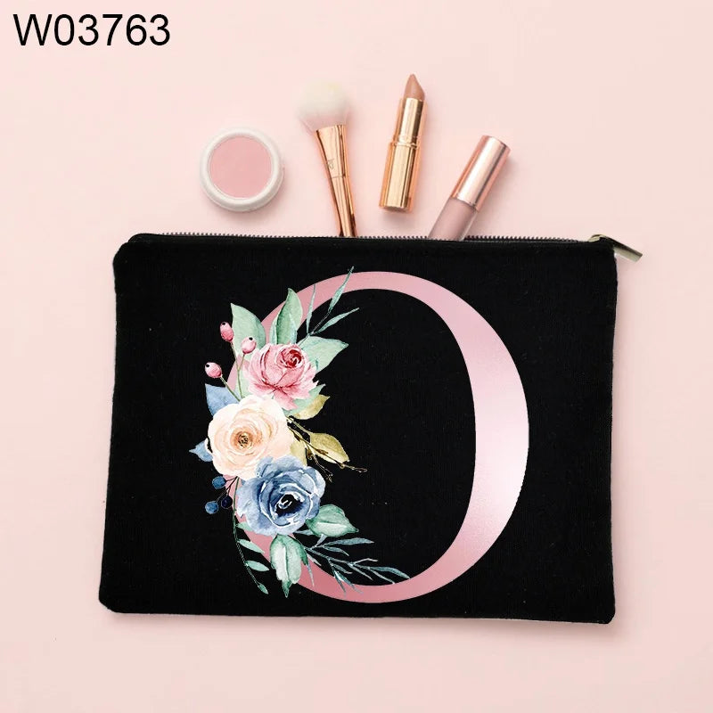 Personalized Girl Makeup Bag Bridesmaid Case Beauty Organizer Wedding