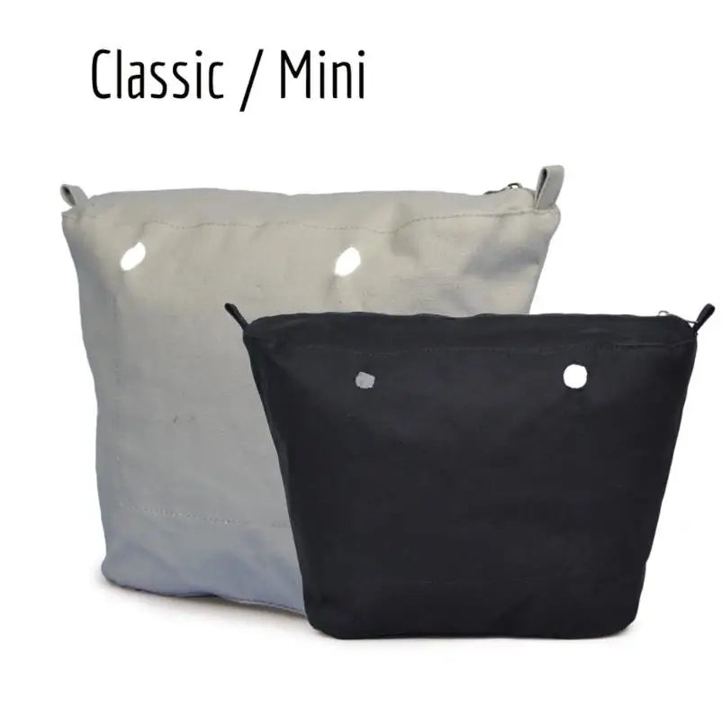 Mini Obag Canvas Insert Zipper Pocket