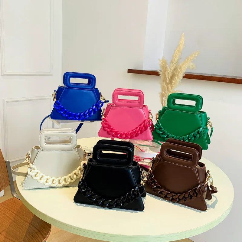 Stereotype Shoulder Bag Rectangle Handle Lady Crossbody Purses