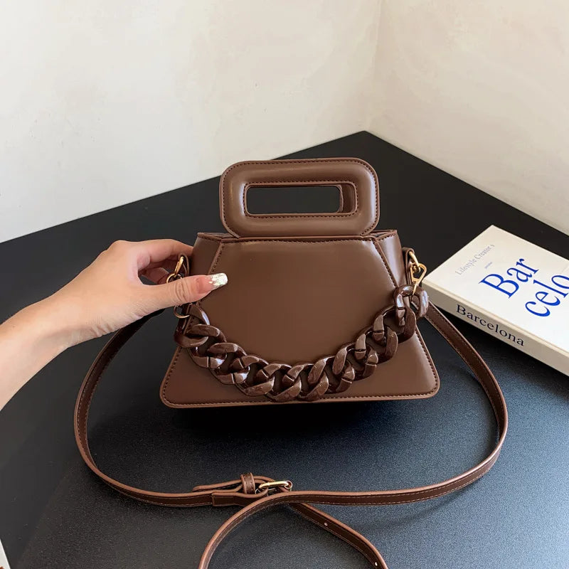 Stereotype Shoulder Bag Rectangle Handle Lady Crossbody Purses