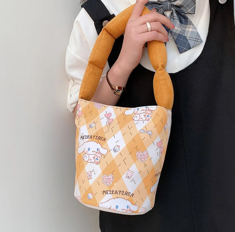 Simply Handbags Bucket Bag Woman's Canvas Small Tote Bags