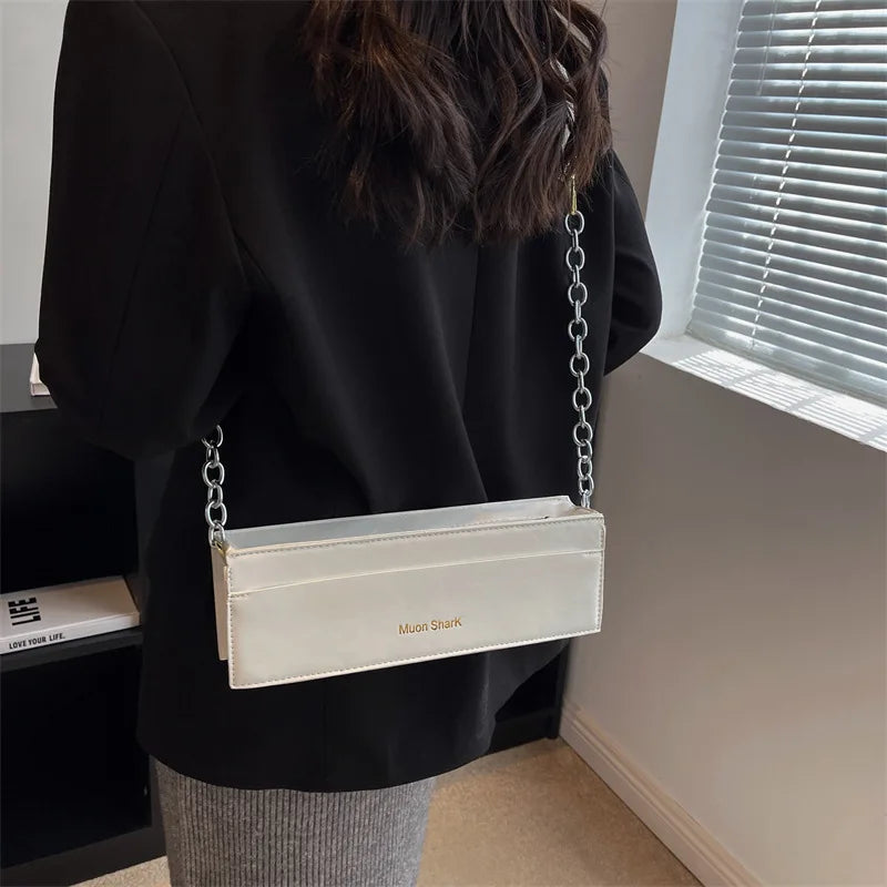 Small Square Bag Wide Strap Women's Shoulder Bags Lady Handbag Purse