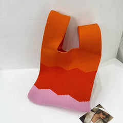 Japanese Bento Box Niche Knitted Tote Bag