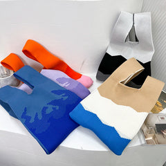 Japanese Bento Box Niche Knitted Tote Bag