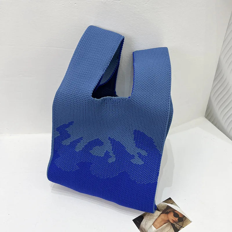 Japanese Bento Box Niche Knitted Tote Bag