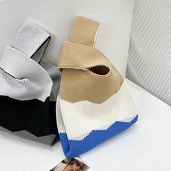 Japanese Bento Box Niche Knitted Tote Bag