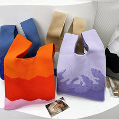 Japanese Bento Box Niche Knitted Tote Bag