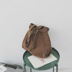 Canvas Shoulder Bag Large Capacity Eco Tote Shopping Bag