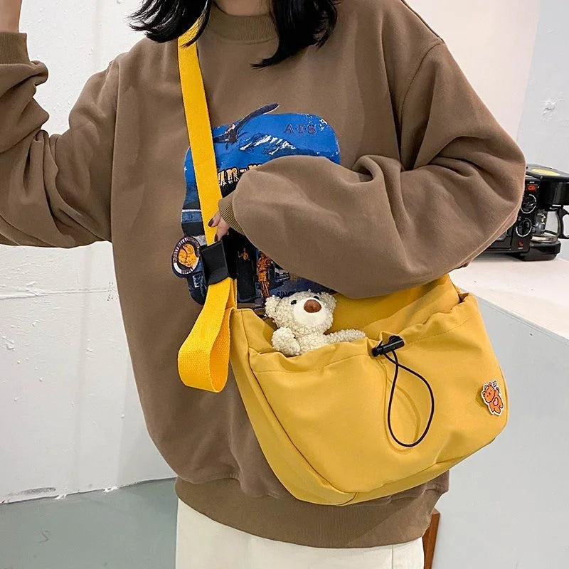 Harajuku Large Capacity Crossbody Bag for Girls - Shoulder Bag