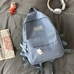 High Corduroy Women Backpack Female College Student Backpacks Junior High School