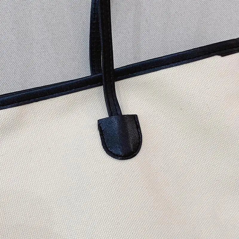 Large Capacity Shoulder Bag Women Canvas Totes All-match Storage Pouch
