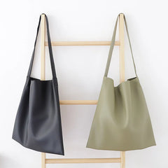 Casual PU Leather Crossbody Bag Multifunctional Messenger Tote Handbag