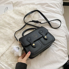 Small Tote Bag Solid Messenger Shoulder Bag Women's Handbags