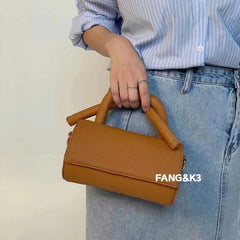 Deformed Handle Handbags Creative Cylinder Shoulder Bag