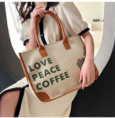 Canvas Tote Bag Women Handbags Shoulder Bag Underarm Capacity