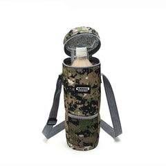 Insulated Bottle Bag Zip Up Ice Wine Cooler Shoulder Strap