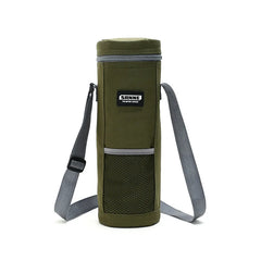 Insulated Bottle Bag Zip Up Ice Wine Cooler Shoulder Strap
