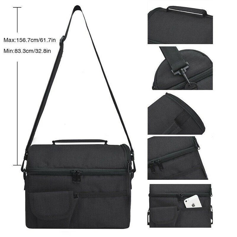 Insulated Lunch Box Tote Bag Travel Men Women Adult Cold Food Thermal Cooler