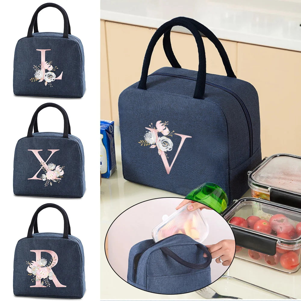 Insulated Thermal Cooler Bag Lunch Foods Storage Chilled Zip Picnic Tote Handbag