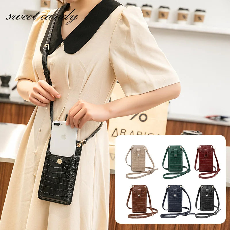 Crocodile Pattern PU Shoulder Bag for iPhone Pro Max