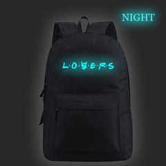 Luminous It Loser Backpack Men Women School Bag