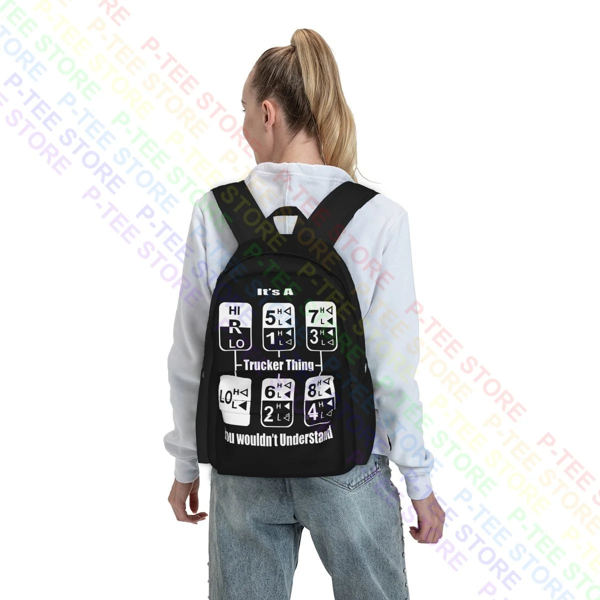 Trucker Lorry Driver Large Backpack