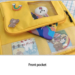 Cartoon Rabbit Canvas Tote Bag Crossbody Shoulder Bag