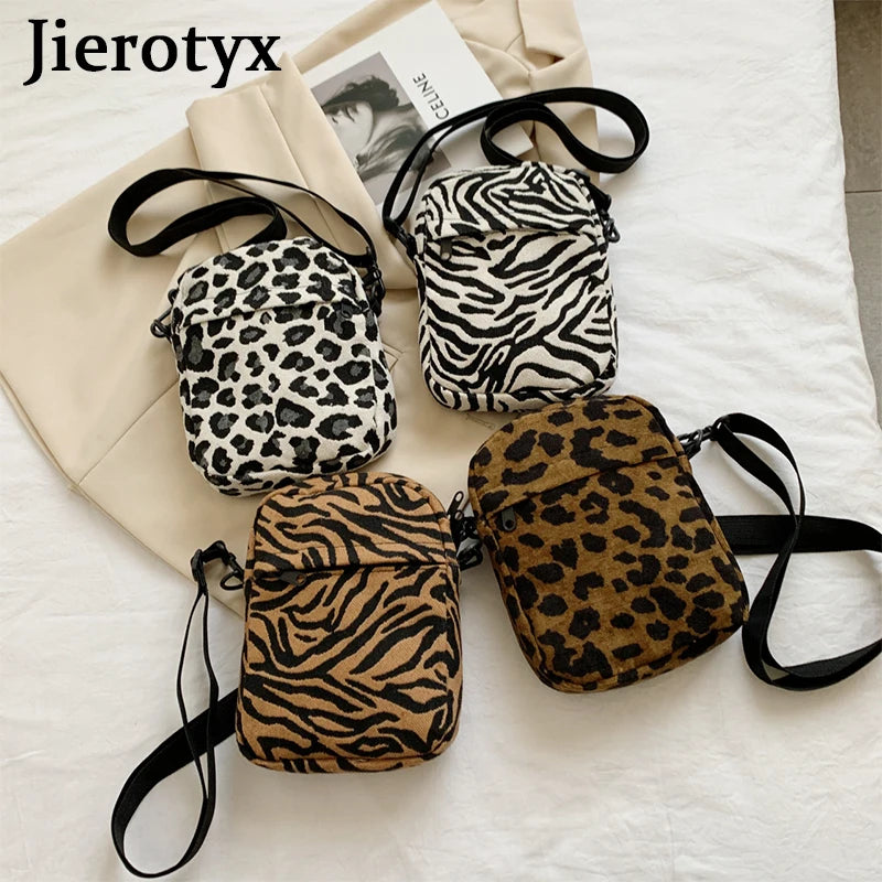 Leopard Printed Mini Women Crossbody Bags