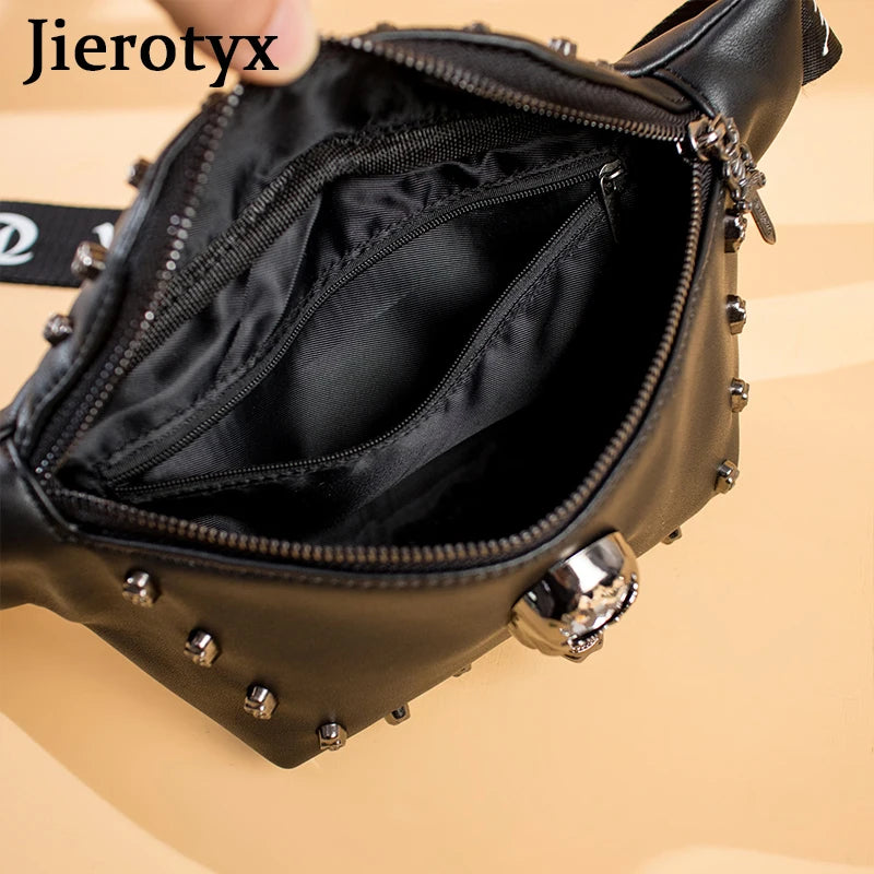 Bone Skull Fanny Pack Vintage Waterproof Crossbody Waist Bag